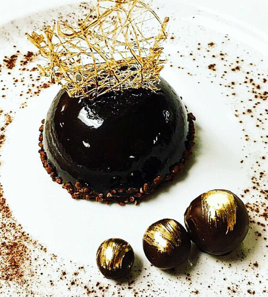 Elegant chocolate dessert