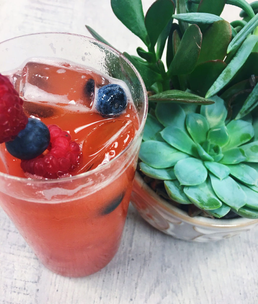 Fruity summer cocktail