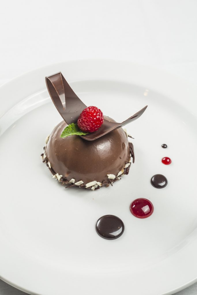 A sample dessert dish for catered events